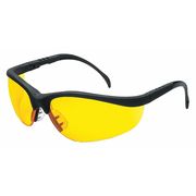 Mcr Safety Safety Glasses, Amber Scratch-Resistant KD114AF