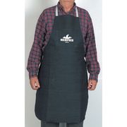 Mcr Safety Blue Denim Apron, 27 in Wide x 36 in Long, Two Front Pockets, Includes Neck and Waist Ties, One Size 39836