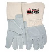 Mcr Safety 3 4 Back Gauntlet Sewn W Kevlar, PK12 1714