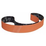 Norton Abrasives Sanding Belt, Coated, 3 in W, 79 in L, 50 Grit, Coarse, Ceramic, Blaze R980P, Orange 66261090276