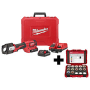 Milwaukee Tool Battery Operated Crimping Tool Kit, 18.0V 2679-22, 49-16-KITA