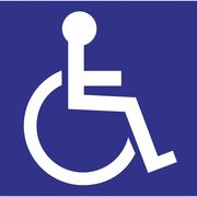 Zing Handicap Window Decals, 6H x 6W, PK2, 2713 2713