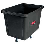 Rubbermaid Commercial Cube Truck, 5/16 cu. yd., 300lb. Cap, Black FG460800BLA