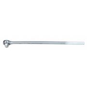 Wright Tool 1" Drive 45 Geared Teeth Round Head Style Hand Ratchet, 30" L, Chrome Finish 8400
