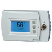 Peco Programmable Thermostat, 7 Programs, 3 H 2 C, Hardwired/Battery, 24VAC T4932SCH-001