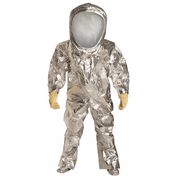 Dupont Encapsulated Suit, S, Silver, Tychem(R) 10000 FR, Zipper RF600TSVSM000100