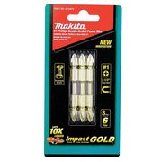 Makita Impact GOLD® PH1 (2-1/2") Double-Ended Bit, 3/pk B-39578