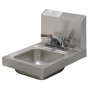 Advance Tabco Stainless Steel Bathroom Sink, With Faucet, Bowl Size 9" x 9" x 5" 7-PS-22