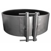 Ductmate Round Gasketed Coupler, 10 in Duct Dia, Metal, 24 GA, 10 in W, 42" L, 10" H GRLABQS10GA