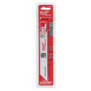 Milwaukee Tool 6 in 10 TPI SAWZALL Blades , 5 Pack 48-00-5092