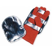 Steel Grip Glove Protector, Aluminized outer Shell, Felt Lined, Leather Straps 792