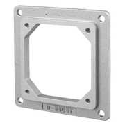 Hubbell Adapter Plate, Cast Aluminum, Metallic HBL26402
