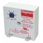 Dayton Encapsulated Timer Relay, 1A, Solid State, Function - Timing Relay: On Delay 2A561