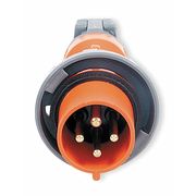 Hubbell IEC Pin and Sleeve Plug, 3P, 4W, 60A, 250V HBL460P12W