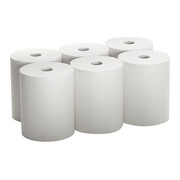 GEORGIA-PACIFIC Paper Towel Roll: White, 8 in Roll Wd, 425 ft Roll Lg,  Continuous Sheet Lg, 6 PK