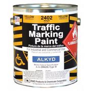 Rae Traffic Zone Marking Paint, 1 gal., Yellow, Alkyd Solvent -Based 2402-01