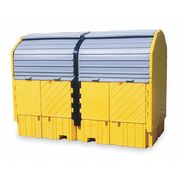 Ultratech Covered Twin IBC Containment Unit, 535 gal Spill Capacity, Polyethylene 1148