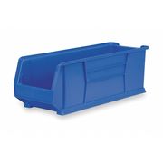 Akro-Mils 150 lb Storage Bin, Plastic, 11 in W, 10 in H, Blue, 29 7/8 in L 30292BLUE