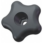 Innovative Components Snap Lock Star Knob, 1/4" Thread Size, 2-1/4" Dia., Plastic GNH1-HEX5SA----