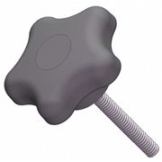 Innovative Components Star Knob with Screw, 3/8-16 Thread Size, 1.00"L, Steel GN6C10005SA--21