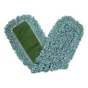 Rubbermaid Commercial 36 in L Dust Mop, Slide On Connection, Looped-End, Green, Microfiber, FGJ85500GR00 FGJ85500GR00