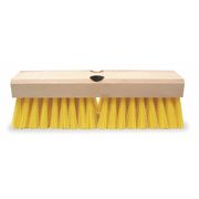 Tough Guy 10"L, 2" Beige Trim Scrub Brush, Replacement Brush Head 3H382