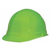 Erb Safety Front Brim Hard Hat, Type 1, Class E, Ratchet (6-Point), Hi-Vis Lime 19990-HIVIS LIME