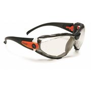 Delta Plus Safety Glasses, Clear Polycarbonate Lens, Anti-Fog GG-40C-AF