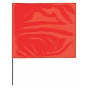 Zoro Select Marking Flag, Red, Blank, Vinyl, PK100 2318R-200