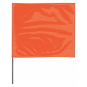 Zoro Select Marking Flag, Fluor Orange, Vinyl, PK100 2318OG-200