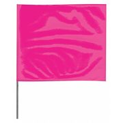 Zoro Select Marking Flag, Fluor Pink, Vinyl, PK100 2318PG-200