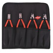 Knipex Retaining Ring Plier Set, 0, 90 Deg, 4 pcs. 9K 00 19 52 US