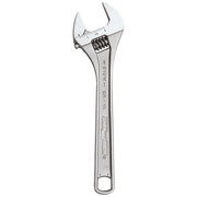 Channellock Adj. Wrench, 8", 1-3/16" Cap., Chrome 808W