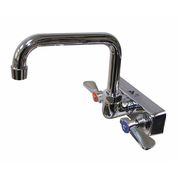 Advance Tabco Manual, 4" Mount, 2 Hole Gooseneck Kitchen Faucet K-123