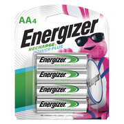Energizer Precharged Recharg Battery, AA, NiMh, PK4 NH15BP-4