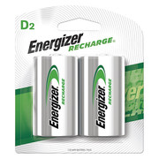 Energizer Precharged Recharg Battery, D, NiMh, PK2 NH50BP-2