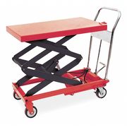 Dayton Scissor Lift Table, 800 lb. Cap, 20"W, 35-1/2"L 3KR47