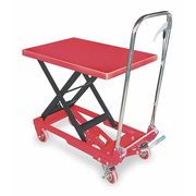 Dayton Scissor Lift Table, 400 lb. Cap, 17-5/8"W, 27-1/2"L 3KR46