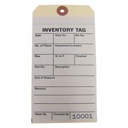 Badger Tag & Label Two-Part Inventory Tag, Cardstock, PK100 28002C2