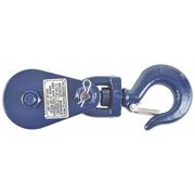 B/A Products Co Snatch Block, Wire Rope, 3/8 in Max Cable Size, 4,000 lb Max Load, Painted 6I-2T3