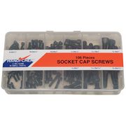 ITW BEE LEITZKE Socket Head Cap Screw Assortment, Alloy Steel, Black Oxide Finish WWG-DISP-CAP106