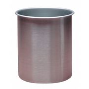 Zoro Select Rolled Beaker, 8-1/4 qt., Stainless Steel 78780