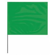 Presco Marking Flag, Green, Blank, PVC, PK100 4536G-200