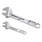 Williams 13342A 4 Piece Chrome Adjustable Wrench Set, in Pouch 