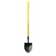 Nupla 16 ga Round Point Shovel, Steel Blade, 48 in L Yellow Handle 6894157