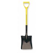 Nupla 16 ga Square Point Shovel, Steel Blade, 27 in L Yellow 75.72-072