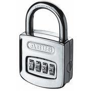 Abus Combination Padlock, Front, Black/Silver 160/50