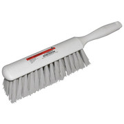 Tough Guy 1 1/2 in W Bench Brush, Soft, 5 in L Handle, 8 in L Brush, White, Plastic, 13 in L Overall 3NB67