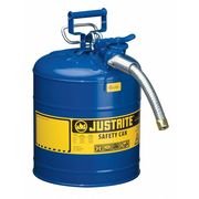 Justrite 5 gal Blue Steel Type II Safety Can Kerosene 7250330