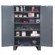 Durham Mfg 14 ga. ga. Steel Storage Cabinet, 48 in W, 78 in H, Stationary JC-482478-5S-95